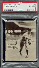 John Broaca #192 Baseball Cards 1934 Batter Up Prices