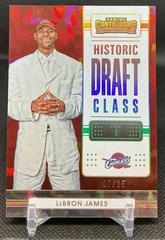 LeBron James [Cracked Ice] #20 Basketball Cards 2022 Panini Contenders Historic Draft Class Prices