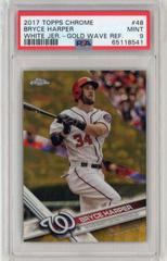 Bryce Harper [White Jersey Gold Wave] #48 Baseball Cards 2017 Topps Chrome Prices