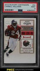 Carnell Williams #92 Football Cards 2010 Playoff Contenders Prices