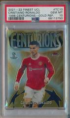 Cristiano Ronaldo [Gold] Soccer Cards 2021 Topps Finest UEFA Champions League 1998 Centurions Prices