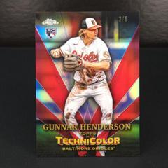 Gunnar Henderson [Red] #TT-19 Baseball Cards 2023 Topps Chrome in Technicolor Prices