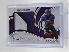 Kendre Miller #15 Football Cards 2023 Panini Immaculate Premium Patch Rookie Autograph Prices