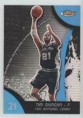 Tim Duncan [Blue Refractor] Basketball Cards 2007 Finest Prices