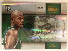 Ray Allen Silver Proof Autograph Basketball Cards 2009 Panini Studio Prices
