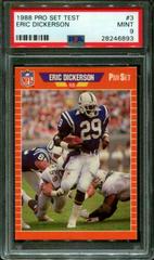 Eric Dickerson #3 Football Cards 1988 Pro Set Test Prices