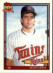Scott Leius #71T Baseball Cards 1991 Topps Traded Prices