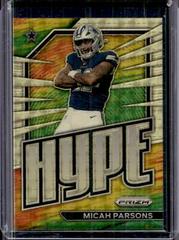 Micah Parsons [Gold Vinyl] #H-15 Football Cards 2022 Panini Prizm Hype Prices