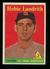 Hobie Landrith [Yellow Name] #24 Baseball Cards 1958 Topps Prices