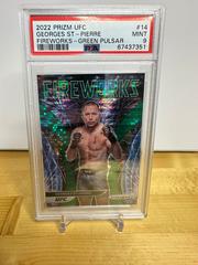 Georges St Pierre [Green Pulsar] Ufc Cards 2022 Panini Prizm UFC Fireworks Prices
