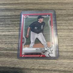 Wes Kath [Red] #BD-43 Baseball Cards 2021 Bowman Draft Prices