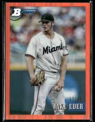 Jake Eder [Chrome Prospect Orange] #173 Baseball Cards 2021 Bowman Heritage Prices