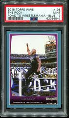 The Rock [Blue] Wrestling Cards 2015 Topps WWE Road to Wrestlemania Prices