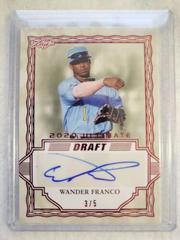 Wander Franco [Red] #BA-WF1 Baseball Cards 2020 Leaf Ultimate Autographs Prices