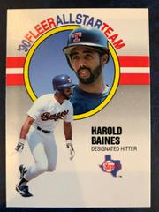 Harold Baines [Allstar Team] #1 Baseball Cards 1990 Fleer All Stars Prices