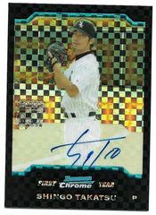 Shingo Takatsu [Xfractor Autograph] Baseball Cards 2004 Bowman Chrome Prices