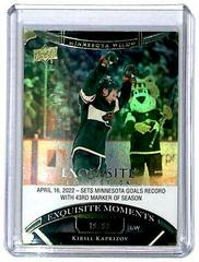 Kirill Kaprizov [Gold] Hockey Cards 2022 Upper Deck Black Diamond Exquisite Collection Moments Prices