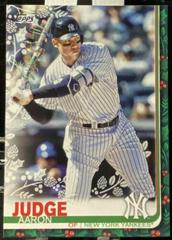 Aaron Judge [Lights on Bat] Baseball Cards 2019 Topps Holiday Mega Box Prices