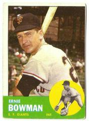 Ernie Bowman #61 Baseball Cards 1963 Topps Prices