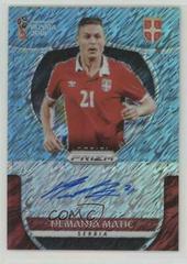 Nemanja Matic [Blue Shimmer] Soccer Cards 2018 Panini Prizm World Cup Signatures Prices