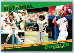 Mariano Duncan, Will Clark, Ray Lankford Baseball Cards 1993 Score Select Stat Leaders Prices