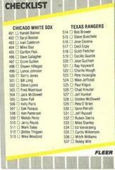 Checklist #491-584 #659 Baseball Cards 1989 Fleer Prices