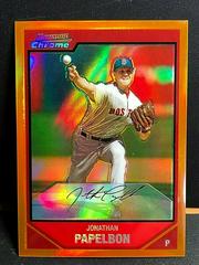 Jonathan Papelbon [Orange Refractor] #6 Baseball Cards 2007 Bowman Chrome Prices