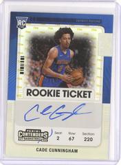 Cade Cunningham [Autograph] Basketball Cards 2021 Panini Contenders Prices