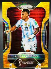 Lautaro Martinez [Breakaway Gold] Soccer Cards 2022 Panini Prizm World Cup Prices