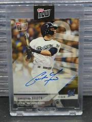Christian Yelich [Autograph] Baseball Cards 2018 Topps Now Award Winner Prices