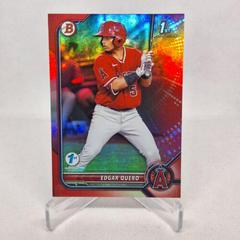 Edgar Quero [Red Foil] #BPPF-123 Baseball Cards 2022 Bowman 1st Edition Prices