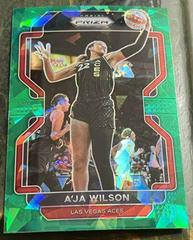 A'ja Wilson [Green Ice] #39 Basketball Cards 2022 Panini Prizm WNBA Prices