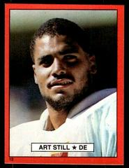 Art Still #12 Football Cards 1981 Topps Red Border Stickers Prices