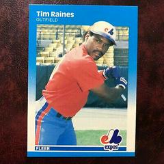 Tim Raines #328 Baseball Cards 1987 Fleer Glossy Prices