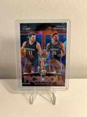 Spencer Dinwiddie, Luka Doncic [Red Ice] #7 Basketball Cards 2021 Panini Contenders Optic Pick n Roll Prices