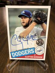 Clayton Kershaw [Black] Baseball Cards 2020 Topps 1985 35th Anniversary Autographs Prices