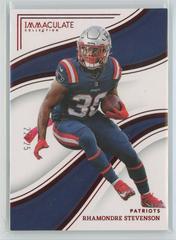 Rhamondre Stevenson [Red] #19 Football Cards 2023 Panini Immaculate Prices