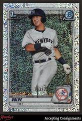 Anthony Volpe [Speckle Refractor] #BCP-139 Baseball Cards 2020 Bowman Chrome Prospects Prices