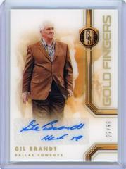 Gil Brandt #HS-GBR Football Cards 2022 Panini Gold Standard Fingers Autographs Prices