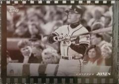Chipper Jones [Camera Film Design] #19 Baseball Cards 2022 Topps Black and White Prices