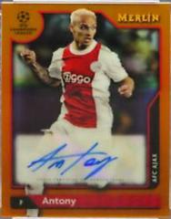 Antony [Orange] Soccer Cards 2021 Topps Merlin Chrome UEFA Autographs Prices