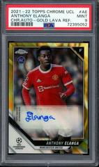 Anthony Elanga [Gold Lava Refractor] Soccer Cards 2021 Topps Chrome UEFA Champions League Autographs Prices