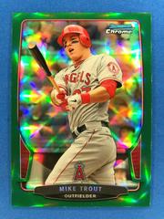 Mike Trout [Green Refractor] #50 Baseball Cards 2013 Bowman Chrome Prices
