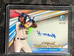Hendry Mendez Baseball Cards 2022 Bowman Chrome Prime Signatures Prices