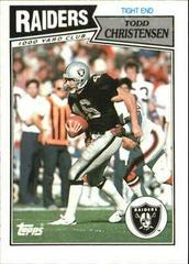 Todd Christensen Football Cards 1987 Topps American UK Prices