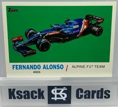 Fernando Alonso #T61-FA Racing Cards 2021 Topps Formula 1 1961 Sports Cars Prices