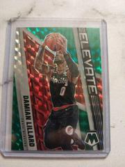 Damian Lillard [Green] #24 Basketball Cards 2021 Panini Mosaic Elevate Prices