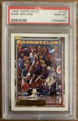 Karl Malone Basketball Cards 1992 Topps Gold Prices