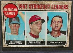 AL Strikeout Leaders Baseball Cards 1968 O Pee Chee Prices
