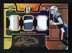 Bailey Zappe [Jersey Autograph Triple Prime] #300 Football Cards 2022 Panini Gold Standard Prices